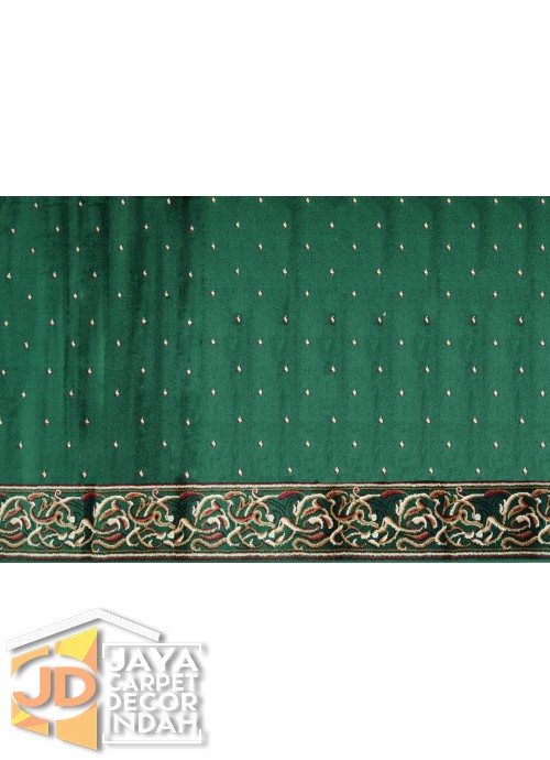 Karpet Sajadah ISTANBUL ZAM-ZAM Green Motif Bintik 120x600, 120x1200, 120x1800, 120x2400, 120x3000